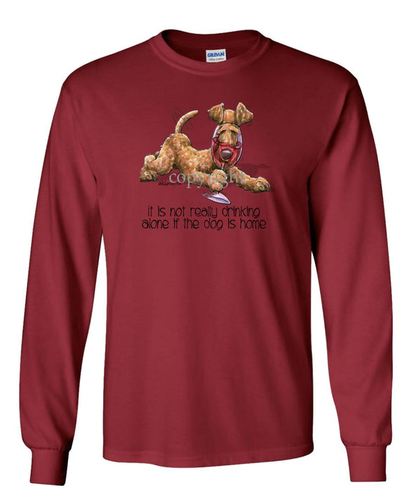 Irish Terrier - It's Not Drinking Alone - Long Sleeve T-Shirt