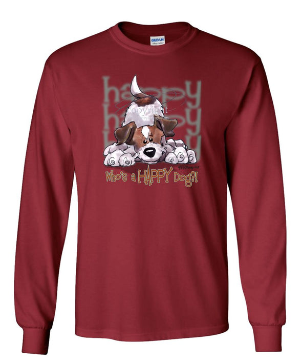 Parson Russell Terrier - Who's A Happy Dog - Long Sleeve T-Shirt