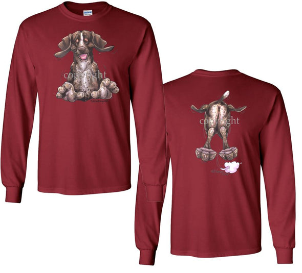 German Shorthaired Pointer - Coming and Going - Long Sleeve T-Shirt (Double Sided)