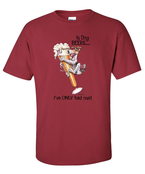 Wire Fox Terrier - Dog Beers - T-Shirt