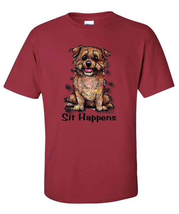 Norfolk Terrier - Sit Happens - T-Shirt