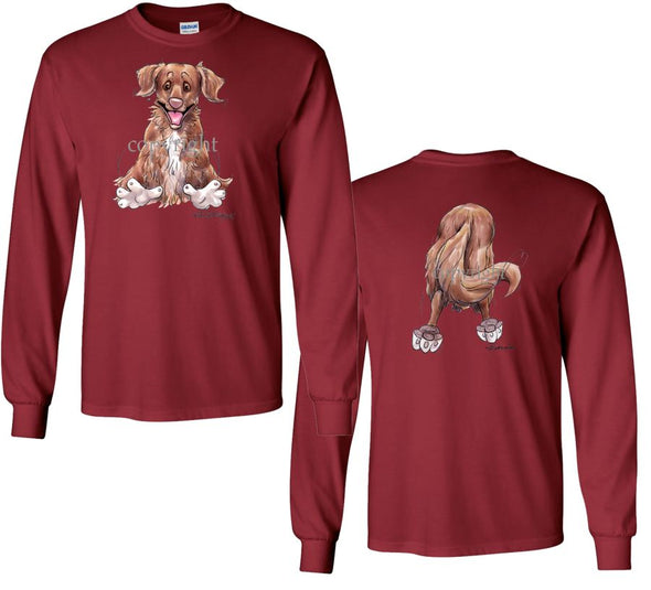 Nova Scotia Duck Tolling Retriever - Coming and Going - Long Sleeve T-Shirt (Double Sided)