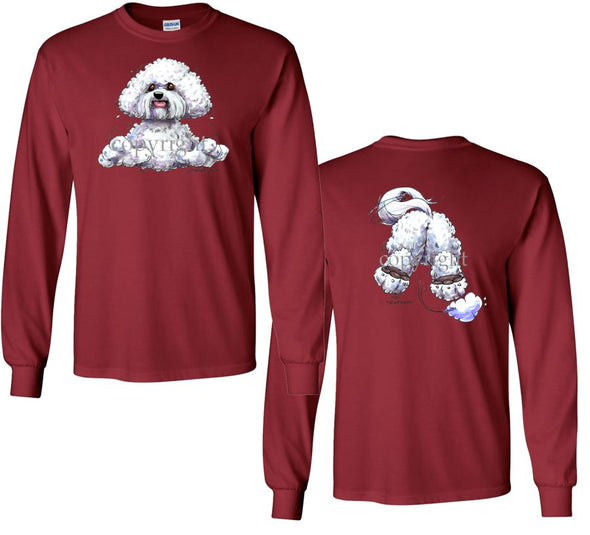 Bichon Frise - Coming and Going - Long Sleeve T-Shirt (Double Sided)