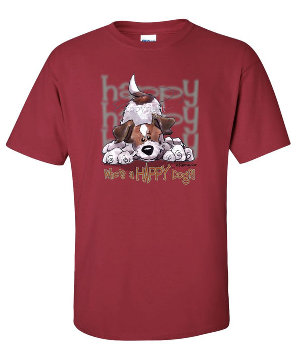 Parson Russell Terrier - Who's A Happy Dog - T-Shirt