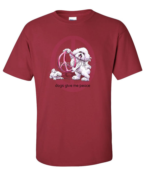 Bichon Frise - Peace Dogs - T-Shirt