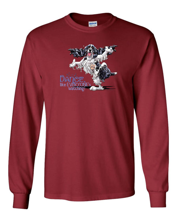English Springer Spaniel - Dance Like Everyones Watching - Long Sleeve T-Shirt