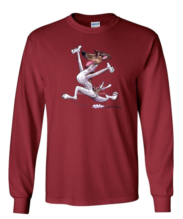 Smooth Fox Terrier - Happy Dog - Long Sleeve T-Shirt