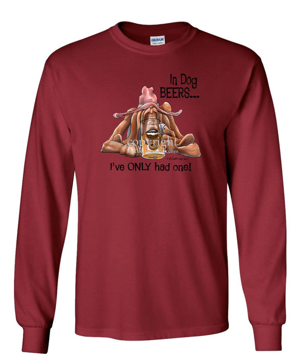 Bloodhound - Dog Beers - Long Sleeve T-Shirt