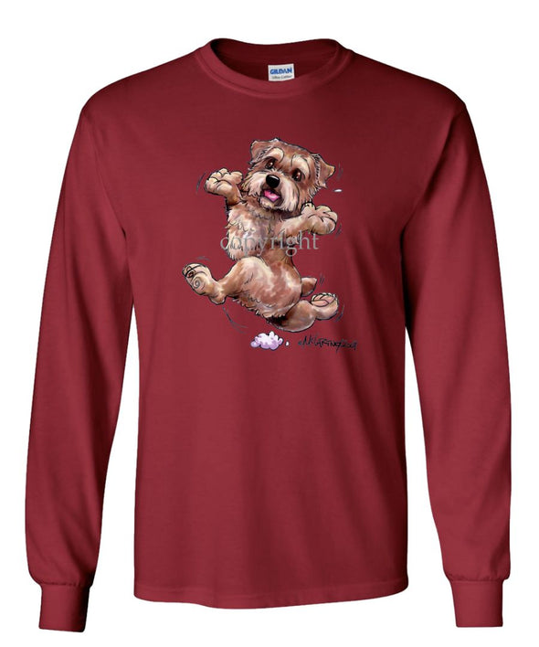 Norfolk Terrier - Happy Dog - Long Sleeve T-Shirt