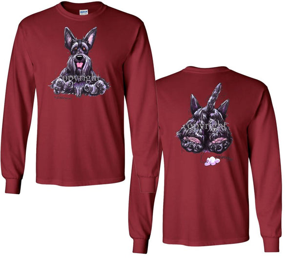 Scottish Terrier - Coming and Going - Long Sleeve T-Shirt (Double Sided)