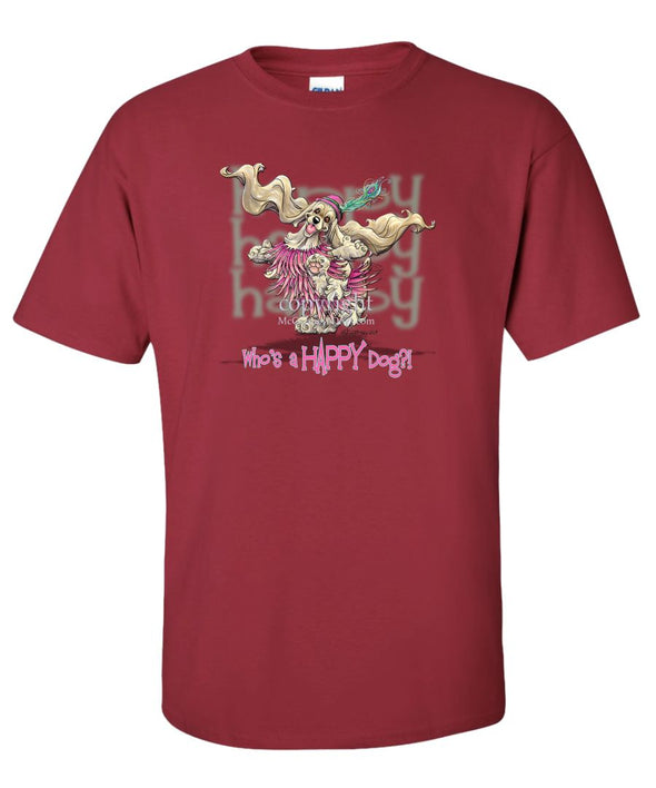 Cocker Spaniel - 2 - Who's A Happy Dog - T-Shirt