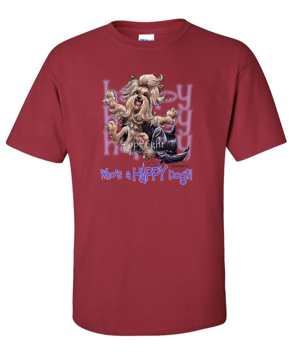 Yorkshire Terrier - Who's A Happy Dog - T-Shirt