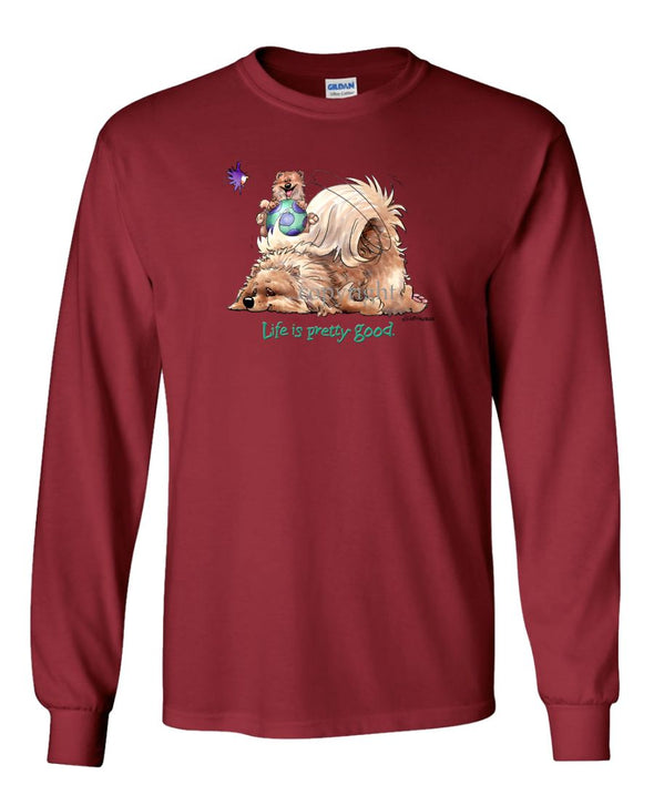 Pomeranian - Life Is Pretty Good - Long Sleeve T-Shirt