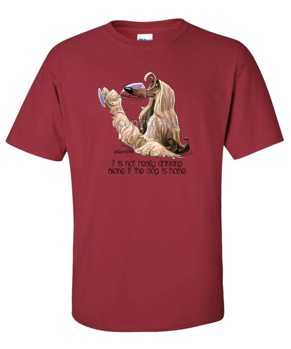 Afghan Hound - It's Not Drinking Alone - T-Shirt