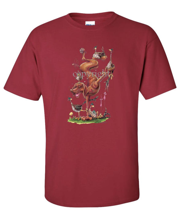 Vizsla - Handstand - Caricature - T-Shirt