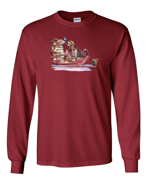Otterhound - Books In Boat - Mike's Faves - Long Sleeve T-Shirt