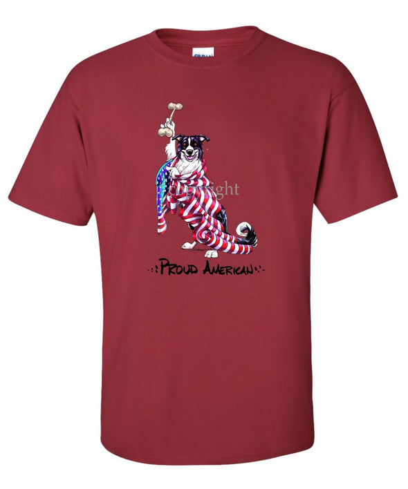 Border Collie - Proud American - T-Shirt