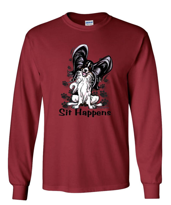 Papillon - Sit Happens - Long Sleeve T-Shirt