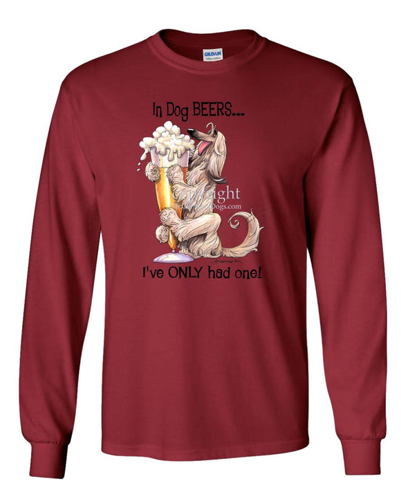 Afghan Hound - Dog Beers - Long Sleeve T-Shirt