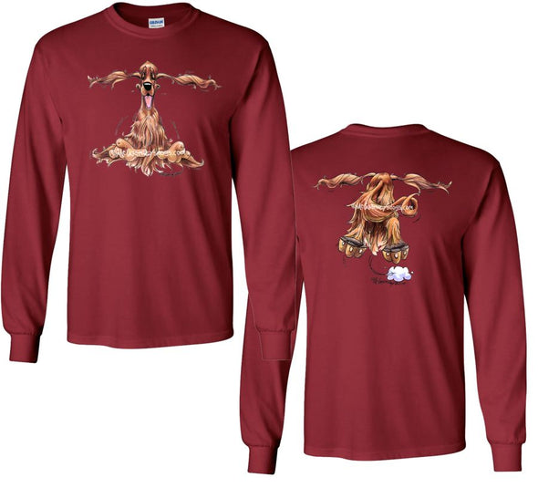 Irish Setter - Coming and Going - Long Sleeve T-Shirt (Double Sided)