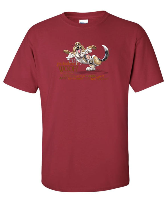 Basset Hound - You Had Me at Woof - T-Shirt