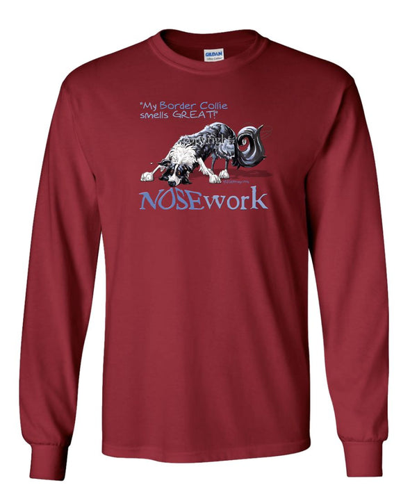 Border Collie - Nosework - Long Sleeve T-Shirt