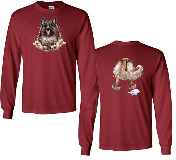 Belgian Tervuren - Coming and Going - Long Sleeve T-Shirt (Double Sided)