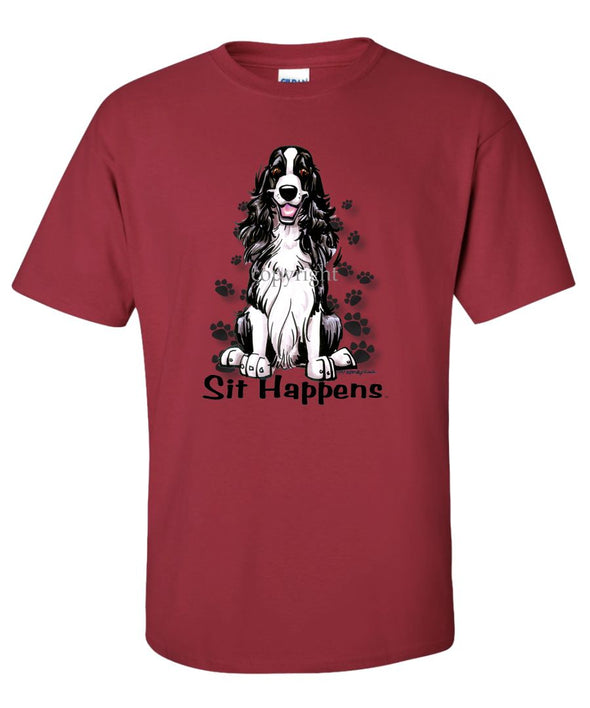 English Springer Spaniel - Sit Happens - T-Shirt
