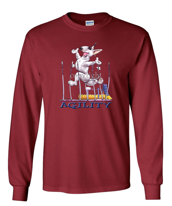 Bull Terrier - Agility Weave II - Long Sleeve T-Shirt