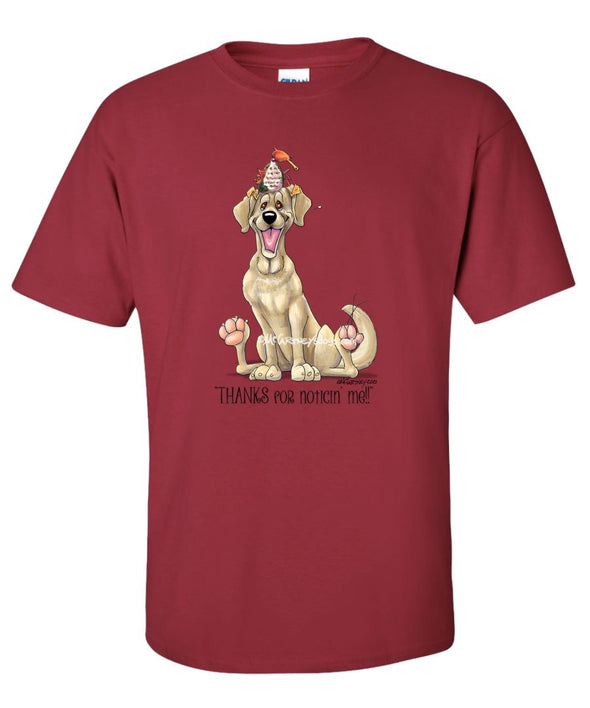 Labrador Retriever  Yellow - Noticing Me - Mike's Faves - T-Shirt