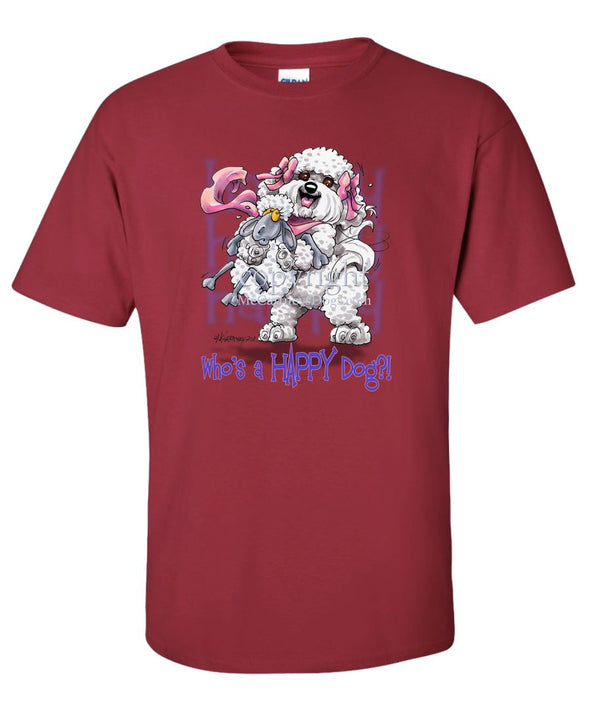 Bichon Frise - Who's A Happy Dog - T-Shirt