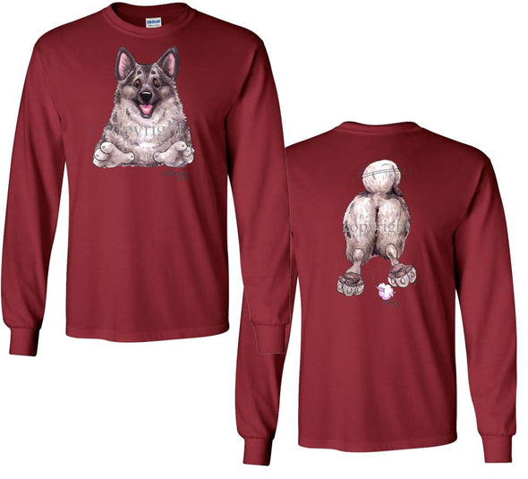 Norwegian Elkhound - Coming and Going - Long Sleeve T-Shirt (Double Sided)