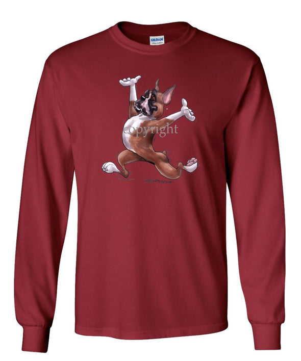 Boxer - Happy Dog - Long Sleeve T-Shirt