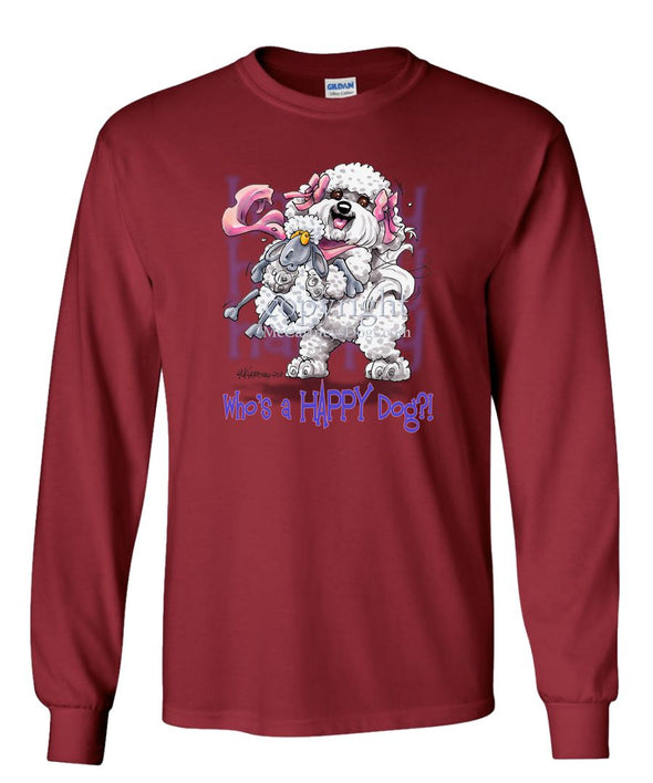 Bichon Frise - Who's A Happy Dog - Long Sleeve T-Shirt