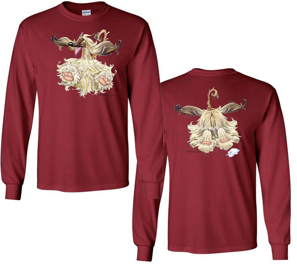 Afghan Hound - Coming and Going - Long Sleeve T-Shirt (Double Sided)