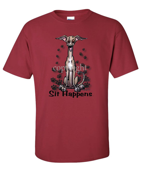 Italian Greyhound - Sit Happens - T-Shirt