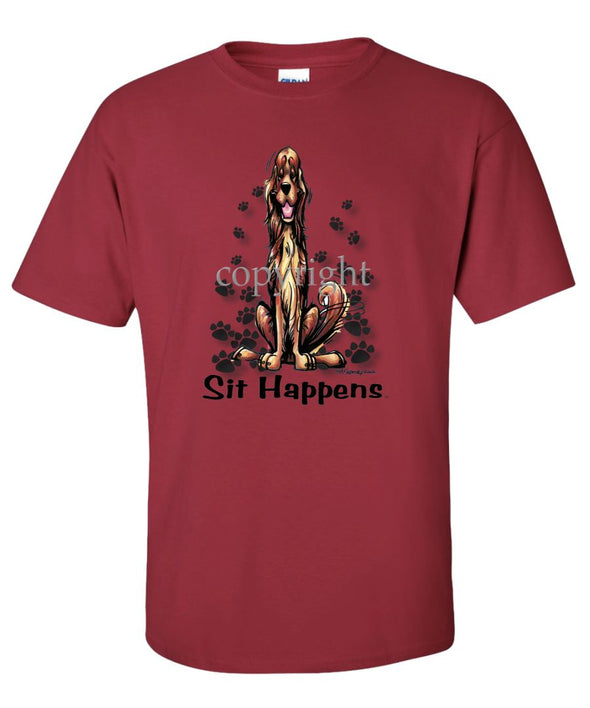 Irish Setter - Sit Happens - T-Shirt