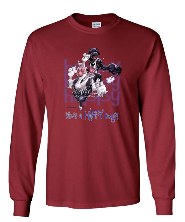 English Springer Spaniel - Who's A Happy Dog - Long Sleeve T-Shirt