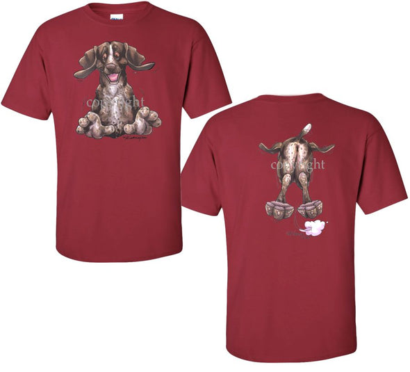 German Shorthaired Pointer - Coming and Going - T-Shirt (Double Sided)