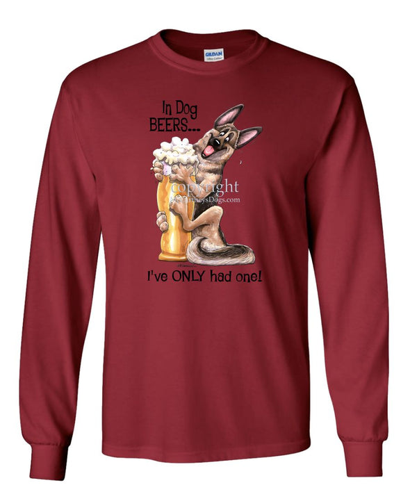 German Shepherd - Dog Beers - Long Sleeve T-Shirt