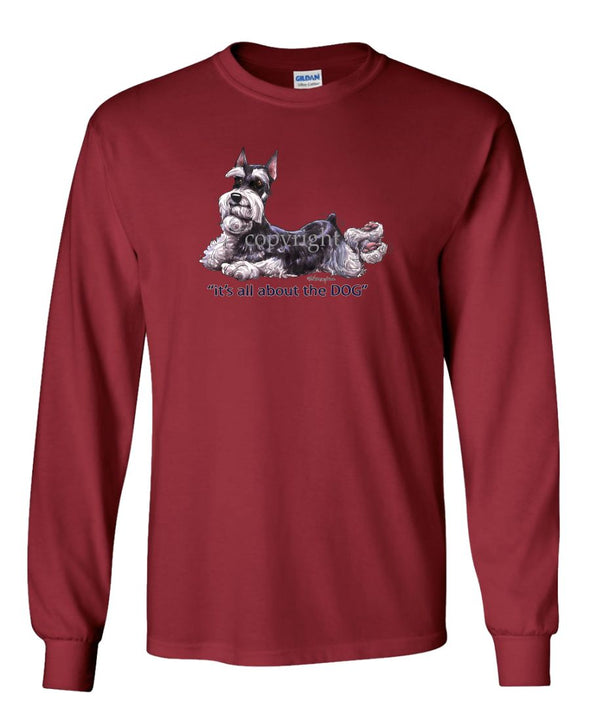 Schnauzer - All About The Dog - Long Sleeve T-Shirt