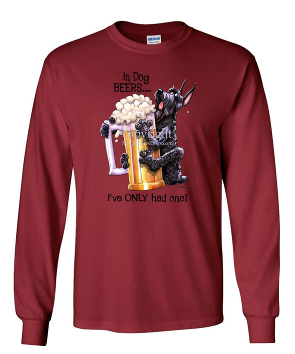 Giant Schnauzer - Dog Beers - Long Sleeve T-Shirt