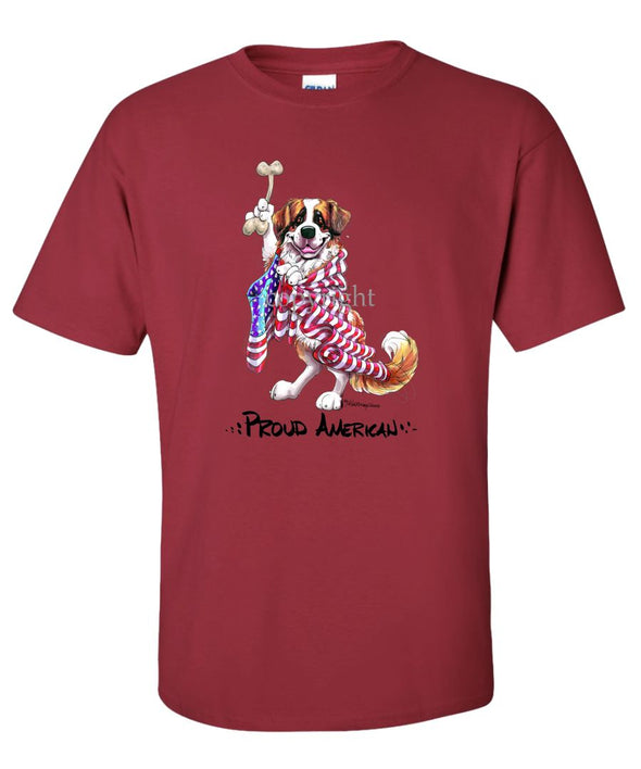 Saint Bernard - Proud American - T-Shirt