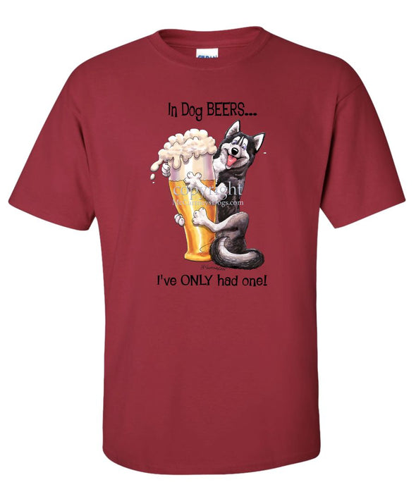 Siberian Husky - Dog Beers - T-Shirt