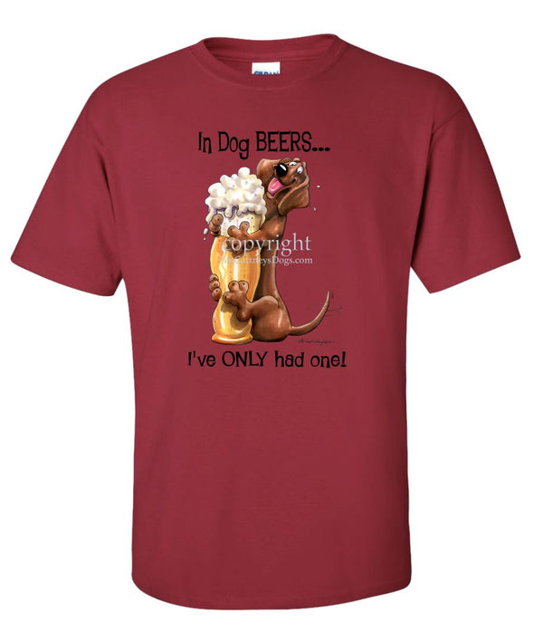 Dachshund - Dog Beers - T-Shirt