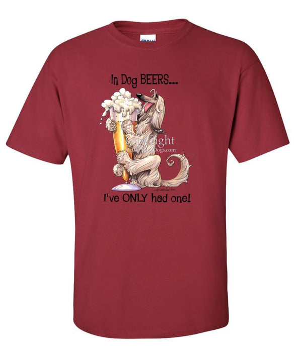 Afghan Hound - Dog Beers - T-Shirt