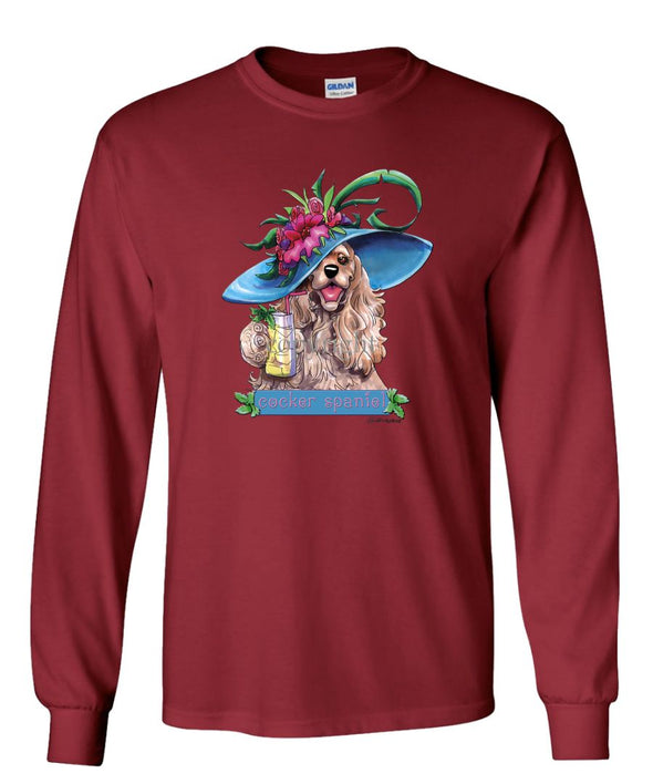 Cocker Spaniel - Derby Hat - Mike's Faves - Long Sleeve T-Shirt