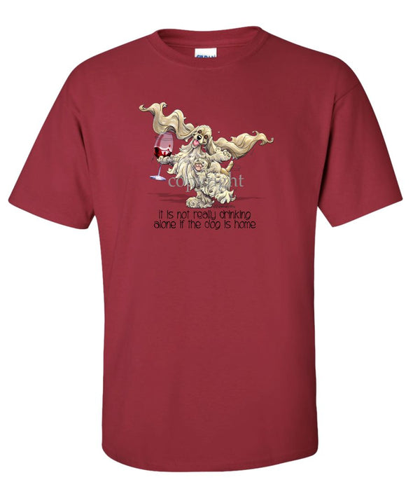 Cocker Spaniel - It's Drinking Alone 2 - T-Shirt