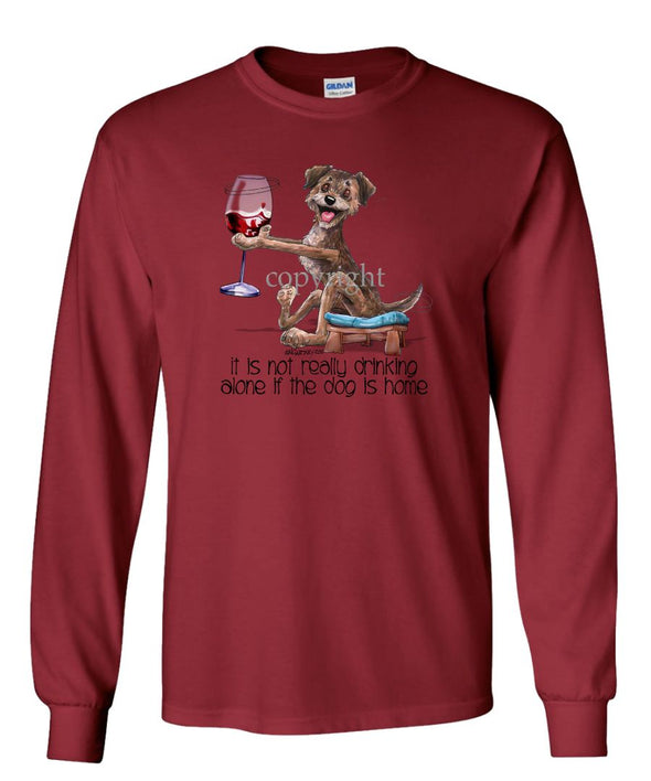 Border Terrier - It's Not Drinking Alone - Long Sleeve T-Shirt
