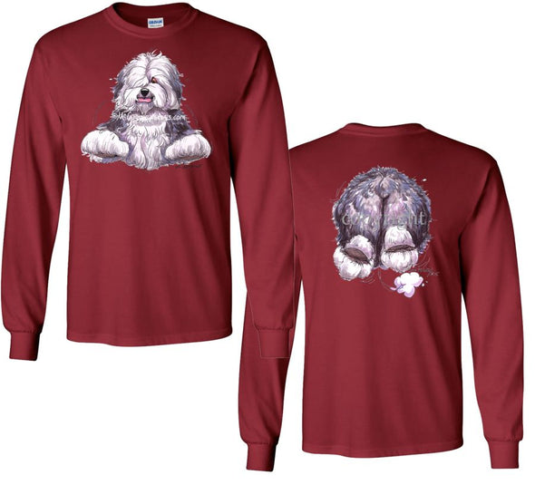 Old English Sheepdog - Coming and Going - Long Sleeve T-Shirt (Double Sided)